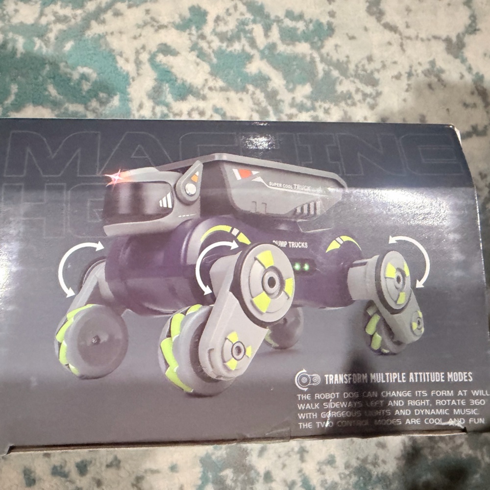 Machine Hound 4wd Green Robot Remote Controlled Toy